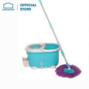 Bộ cây lau nhà xoay tay 360 độ Lock&Lock -Xanh dương - [MOP-Q2-1]